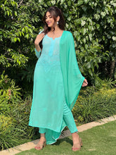 Blue Lagoon Chikankari Kurta - Shop Label Aishwaryrika